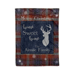 Scotstee Shop Tartan Plaid Christmas Fleece Blankets Clan Ainslie Ancient Plaid Blanket, tartan blanket, tartan blanket fleece, plaid blanket, plaid fleece blanket, clan tartan blanket, clan blanket, christmas blanket