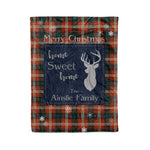 Scotstee Shop Tartan Plaid Christmas Fleece Blankets Clan Ainslie Plaid Blanket, tartan blanket, tartan blanket fleece, plaid blanket, plaid fleece blanket, clan tartan blanket, clan blanket, christmas blanket