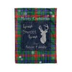 Scotstee Shop Tartan Plaid Christmas Fleece Blankets Clan Aiton Plaid Blanket, tartan blanket, tartan blanket fleece, plaid blanket, plaid fleece blanket, clan tartan blanket, clan blanket, christmas blanket