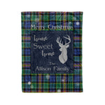 Scotstee Shop Tartan Plaid Christmas Fleece Blankets Clan Allison Plaid Blanket, tartan blanket, tartan blanket fleece, plaid blanket, plaid fleece blanket, clan tartan blanket, clan blanket, christmas blanket