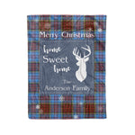 Scotstee Shop Tartan Plaid Christmas Fleece Blankets Clan Anderson Modern Plaid Blanket, tartan blanket, tartan blanket fleece, plaid blanket, plaid fleece blanket, clan tartan blanket, clan blanket, christmas blanket
