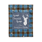 Scotstee Shop Tartan Plaid Christmas Fleece Blankets Clan Anderson Plaid Blanket, tartan blanket, tartan blanket fleece, plaid blanket, plaid fleece blanket, clan tartan blanket, clan blanket, christmas blanket