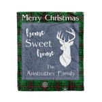 Scotstee Shop Tartan Plaid Christmas Fleece Blankets Clan Anstruther Hunting Plaid Blanket, tartan blanket, tartan blanket fleece, plaid blanket, plaid fleece blanket, clan tartan blanket, clan blanket, christmas blanket