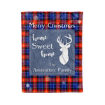 Scotstee Shop Tartan Plaid Christmas Fleece Blankets Clan Anstruther Plaid Blanket, tartan blanket, tartan blanket fleece, plaid blanket, plaid fleece blanket, clan tartan blanket, clan blanket, christmas blanket