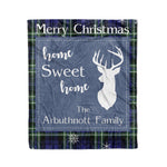 Scotstee Shop Tartan Plaid Christmas Fleece Blankets Clan Arbuthnott Plaid Blanket, tartan blanket, tartan blanket fleece, plaid blanket, plaid fleece blanket, clan tartan blanket, clan blanket, christmas blanket