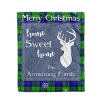 Scotstee Shop Tartan Plaid Christmas Fleece Blankets Clan Armstrong Hunting Plaid Blanket, tartan blanket, tartan blanket fleece, plaid blanket, plaid fleece blanket, clan tartan blanket, clan blanket, christmas blanket