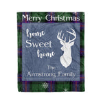 Scotstee Shop Tartan Plaid Christmas Fleece Blankets Clan Armstrong Plaid Blanket, tartan blanket, tartan blanket fleece, plaid blanket, plaid fleece blanket, clan tartan blanket, clan blanket, christmas blanket