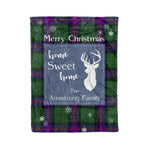 Scotstee Shop Tartan Plaid Christmas Fleece Blankets Clan Armstrong Plaid Blanket, tartan blanket, tartan blanket fleece, plaid blanket, plaid fleece blanket, clan tartan blanket, clan blanket, christmas blanket
