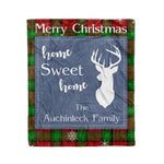 Scotstee Shop Tartan Plaid Christmas Fleece Blankets Clan Auchinleck Plaid Blanket, tartan blanket, tartan blanket fleece, plaid blanket, plaid fleece blanket, clan tartan blanket, clan blanket, christmas blanket