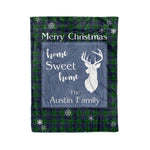 Scotstee Shop Tartan Plaid Christmas Fleece Blankets Clan Austin Plaid Blanket, tartan blanket, tartan blanket fleece, plaid blanket, plaid fleece blanket, clan tartan blanket, clan blanket, christmas blanket