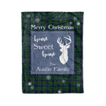 Scotstee Shop Tartan Plaid Christmas Fleece Blankets Clan Austin Plaid Blanket, tartan blanket, tartan blanket fleece, plaid blanket, plaid fleece blanket, clan tartan blanket, clan blanket, christmas blanket