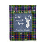 Scotstee Shop Tartan Plaid Christmas Fleece Blankets Clan Ayrshire Plaid Blanket, tartan blanket, tartan blanket fleece, plaid blanket, plaid fleece blanket, clan tartan blanket, clan blanket, christmas blanket