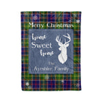 Scotstee Shop Tartan Plaid Christmas Fleece Blankets Clan Ayrshire Plaid Blanket, tartan blanket, tartan blanket fleece, plaid blanket, plaid fleece blanket, clan tartan blanket, clan blanket, christmas blanket