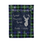 Scotstee Shop Tartan Plaid Christmas Fleece Blankets Clan Baillie Plaid Blanket, tartan blanket, tartan blanket fleece, plaid blanket, plaid fleece blanket, clan tartan blanket, clan blanket, christmas blanket