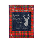 Scotstee Shop Tartan Plaid Christmas Fleece Blankets Clan Bain Plaid Blanket, tartan blanket, tartan blanket fleece, plaid blanket, plaid fleece blanket, clan tartan blanket, clan blanket, christmas blanket