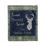 Scotstee Shop Tartan Plaid Christmas Fleece Blankets Clan Balfour Plaid Blanket, tartan blanket, tartan blanket fleece, plaid blanket, plaid fleece blanket, clan tartan blanket, clan blanket, christmas blanket
