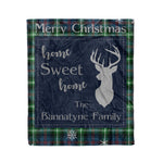 Scotstee Shop Tartan Plaid Christmas Fleece Blankets Clan Bannatyne Plaid Blanket, tartan blanket, tartan blanket fleece, plaid blanket, plaid fleece blanket, clan tartan blanket, clan blanket, christmas blanket