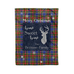 Scotstee Shop Tartan Plaid Christmas Fleece Blankets Clan Bethune Plaid Blanket, tartan blanket, tartan blanket fleece, plaid blanket, plaid fleece blanket, clan tartan blanket, clan blanket, christmas blanket
