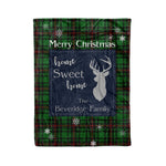 Scotstee Shop Tartan Plaid Christmas Fleece Blankets Clan Beveridge Plaid Blanket, tartan blanket, tartan blanket fleece, plaid blanket, plaid fleece blanket, clan tartan blanket, clan blanket, christmas blanket