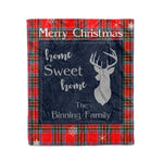 Scotstee Shop Tartan Plaid Christmas Fleece Blankets Clan Binning Plaid Blanket, tartan blanket, tartan blanket fleece, plaid blanket, plaid fleece blanket, clan tartan blanket, clan blanket, christmas blanket