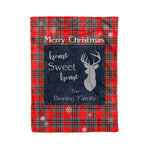 Scotstee Shop Tartan Plaid Christmas Fleece Blankets Clan Binning Plaid Blanket, tartan blanket, tartan blanket fleece, plaid blanket, plaid fleece blanket, clan tartan blanket, clan blanket, christmas blanket
