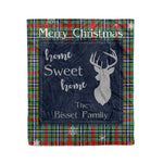 Scotstee Shop Tartan Plaid Christmas Fleece Blankets Clan Bisset Pattern Plaid Blanket, tartan blanket, tartan blanket fleece, plaid blanket, plaid fleece blanket, clan tartan blanket, clan blanket, christmas blanket