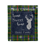 Scotstee Shop Tartan Plaid Christmas Fleece Blankets Clan Bisset Plaid Blanket, tartan blanket, tartan blanket fleece, plaid blanket, plaid fleece blanket, clan tartan blanket, clan blanket, christmas blanket