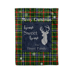 Scotstee Shop Tartan Plaid Christmas Fleece Blankets Clan Bisset Plaid Blanket, tartan blanket, tartan blanket fleece, plaid blanket, plaid fleece blanket, clan tartan blanket, clan blanket, christmas blanket