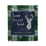 Scotstee Shop Tartan Plaid Christmas Fleece Blankets Clan Blackwatch Dress Modern Plaid Blanket, tartan blanket, tartan blanket fleece, plaid blanket, plaid fleece blanket, clan tartan blanket, clan blanket, christmas blanket