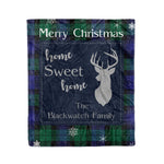 Scotstee Shop Tartan Plaid Christmas Fleece Blankets Clan BlackWatch Plaid Blanket, tartan blanket, tartan blanket fleece, plaid blanket, plaid fleece blanket, clan tartan blanket, clan blanket, christmas blanket