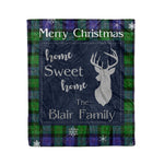 Scotstee Shop Tartan Plaid Christmas Fleece Blankets Clan Blair Modern Plaid Blanket, tartan blanket, tartan blanket fleece, plaid blanket, plaid fleece blanket, clan tartan blanket, clan blanket, christmas blanket