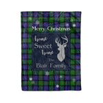 Scotstee Shop Tartan Plaid Christmas Fleece Blankets Clan Blair Modern Plaid Blanket, tartan blanket, tartan blanket fleece, plaid blanket, plaid fleece blanket, clan tartan blanket, clan blanket, christmas blanket
