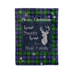Scotstee Shop Tartan Plaid Christmas Fleece Blankets Clan Blair Modern Plaid Blanket, tartan blanket, tartan blanket fleece, plaid blanket, plaid fleece blanket, clan tartan blanket, clan blanket, christmas blanket