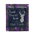 Scotstee Shop Tartan Plaid Christmas Fleece Blankets Clan Blair Plaid Blanket, tartan blanket, tartan blanket fleece, plaid blanket, plaid fleece blanket, clan tartan blanket, clan blanket, christmas blanket