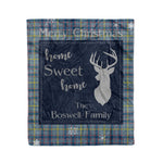 Scotstee Shop Tartan Plaid Christmas Fleece Blankets Clan Boswell Plaid Blanket, tartan blanket, tartan blanket fleece, plaid blanket, plaid fleece blanket, clan tartan blanket, clan blanket, christmas blanket