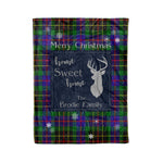 Scotstee Shop Tartan Plaid Christmas Fleece Blankets Clan Brodie Hunting Plaid Blanket, tartan blanket, tartan blanket fleece, plaid blanket, plaid fleece blanket, clan tartan blanket, clan blanket, christmas blanket