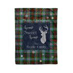 Scotstee Shop Tartan Plaid Christmas Fleece Blankets Clan Brodie Modern Plaid Blanket, tartan blanket, tartan blanket fleece, plaid blanket, plaid fleece blanket, clan tartan blanket, clan blanket, christmas blanket