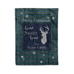 Scotstee Shop Tartan Plaid Christmas Fleece Blankets Clan Broun Modern Plaid Blanket, tartan blanket, tartan blanket fleece, plaid blanket, plaid fleece blanket, clan tartan blanket, clan blanket, christmas blanket
