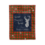 Scotstee Shop Tartan Plaid Christmas Fleece Blankets Clan Bruce Modern Plaid Blanket, tartan blanket, tartan blanket fleece, plaid blanket, plaid fleece blanket, clan tartan blanket, clan blanket, christmas blanket