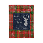 Scotstee Shop Tartan Plaid Christmas Fleece Blankets Clan Bruce Plaid Blanket, tartan blanket, tartan blanket fleece, plaid blanket, plaid fleece blanket, clan tartan blanket, clan blanket, christmas blanket