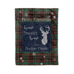 Scotstee Shop Tartan Plaid Christmas Fleece Blankets Clan Buchan Ancient Plaid Blanket, tartan blanket, tartan blanket fleece, plaid blanket, plaid fleece blanket, clan tartan blanket, clan blanket, christmas blanket