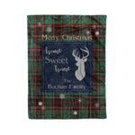 Scotstee Shop Tartan Plaid Christmas Fleece Blankets Clan Buchan Ancient Plaid Blanket, tartan blanket, tartan blanket fleece, plaid blanket, plaid fleece blanket, clan tartan blanket, clan blanket, christmas blanket
