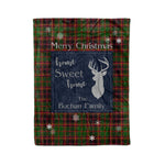 Scotstee Shop Tartan Plaid Christmas Fleece Blankets Clan Buchan Plaid Blanket, tartan blanket, tartan blanket fleece, plaid blanket, plaid fleece blanket, clan tartan blanket, clan blanket, christmas blanket