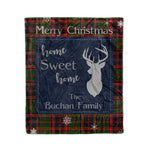 Scotstee Shop Tartan Plaid Christmas Fleece Blankets Clan Buchan Plaid Blanket, tartan blanket, tartan blanket fleece, plaid blanket, plaid fleece blanket, clan tartan blanket, clan blanket, christmas blanket