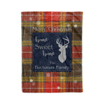 Scotstee Shop Tartan Plaid Christmas Fleece Blankets Clan Buchanan Old Set Weathered Plaid Blanket, tartan blanket, tartan blanket fleece, plaid blanket, plaid fleece blanket, clan tartan blanket, clan blanket, christmas blanket