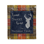Scotstee Shop Tartan Plaid Christmas Fleece Blankets Clan Buchanan Old Set Weathered Plaid Blanket, tartan blanket, tartan blanket fleece, plaid blanket, plaid fleece blanket, clan tartan blanket, clan blanket, christmas blanket
