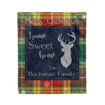 Scotstee Shop Tartan Plaid Christmas Fleece Blankets Clan Buchanan Old Sett Plaid Blanket, tartan blanket, tartan blanket fleece, plaid blanket, plaid fleece blanket, clan tartan blanket, clan blanket, christmas blanket