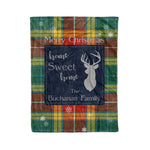 Scotstee Shop Tartan Plaid Christmas Fleece Blankets Clan Buchanan Old Sett Plaid Blanket, tartan blanket, tartan blanket fleece, plaid blanket, plaid fleece blanket, clan tartan blanket, clan blanket, christmas blanket