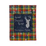 Scotstee Shop Tartan Plaid Christmas Fleece Blankets Clan Buchanan Plaid Blanket, tartan blanket, tartan blanket fleece, plaid blanket, plaid fleece blanket, clan tartan blanket, clan blanket, christmas blanket