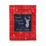 Scotstee Shop Tartan Plaid Christmas Fleece Blankets Clan Burnett Modern Plaid Blanket, tartan blanket, tartan blanket fleece, plaid blanket, plaid fleece blanket, clan tartan blanket, clan blanket, christmas blanket